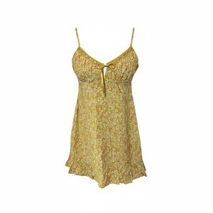 Floral Yellow Women's Dress